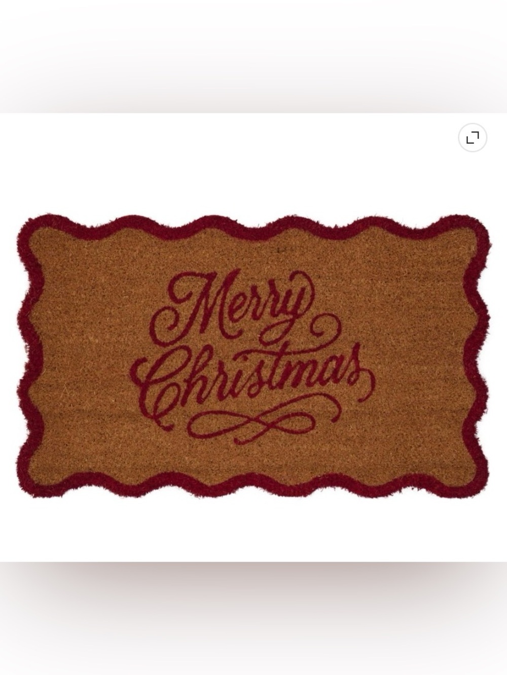 My Texas House Natural and Red Merry Christmas Outdoor 18 x 30 in
Coir Doormat